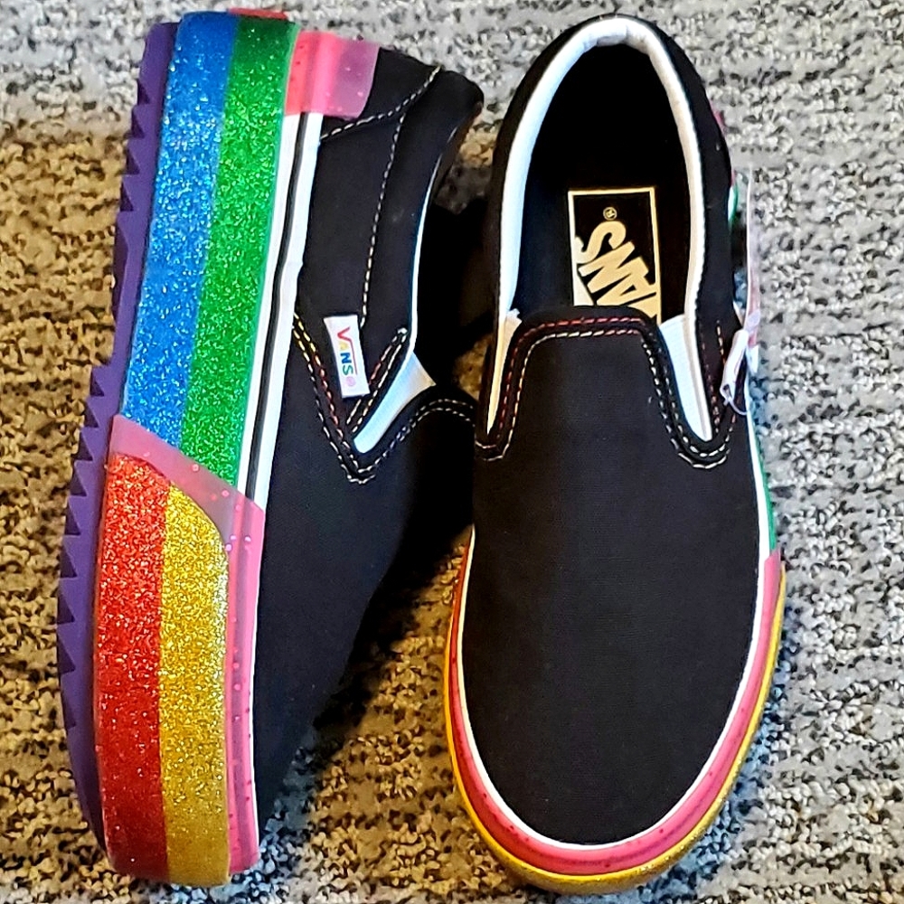 Vans Rainbow Stacked Slip-On